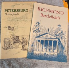 Civil War books (2) Petersburg & Richmond battlefields, U.S National Parks. picture