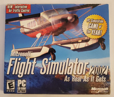 Microsoft Flight Simulator 2002, As Real As It Gets (PC, CD-ROM), New Sealed picture