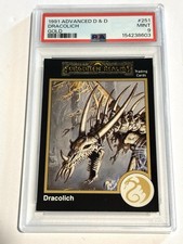 1991 TSR AD&D 2nd Edition Dracolich Gold Border #251 PSA 9 D&D Low Pop 1 of 1 picture
