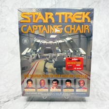 STAR TREK: CAPTAIN'S CHAIR Computer Big Box Game PC CD-ROM WIN 95 & Mac NEW picture