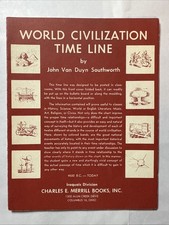 World Civilization Timeline Long Fold Out by John Southworth Merrill Books picture