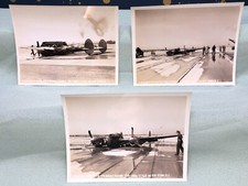 3 Official Military Photos ARMY AIR FORCE PLANE CRASH, MARCH FIELD CA 1945 picture
