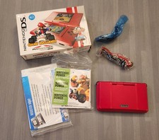 Nintendo DS Mario Kart Bundle Pack Hot Rod Red In Box Handheld Console NO GAME picture