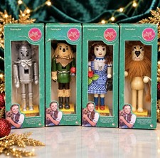 Rare Wizard of Oz Nutcracker Set of 4 Dorothy Tin Man Scarecrow Lion Boxed picture