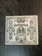1876 Centennial bank Note Engraving/Advertising Piece For The Great Falls Co. picture