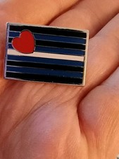 Vintage Original Leather Pride Pin Gay Interest Pinback Button  picture