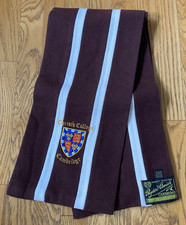 Vintage Ryder & Amies Christs College Cambridge Preppy Stripe Wool Scarf England picture