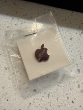 Rare Vintage Apple Computer Lisa Maroon Enamel Hat Lapel Pin picture
