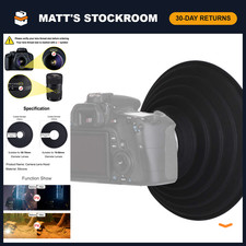 Camera Lens Hood, Collapsible Reversible Filter Thread Rubber Digital Lens Hood picture