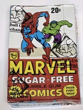 1978 Topps Marvel Comics Sugar Free Bubble Gum BBCE Wrapped Box 36 Packs Sealed picture