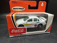 2002 Matchbox Coca-Cola Ford Falcon Sedan White w/Rear Spoiler 1/64 Scale picture