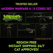 TOP Call of Duty Modern Warfare 4 Monster Energy Full set 5 DLC SKINS + GIFT picture