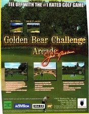 Activision Golden Bear Challenge Arcade Magazine Ad 2000 Golf Game picture