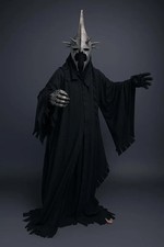 Ring Wraith Grim Reaper Dark  Rider Angmar King Cape Nazgul Costume picture