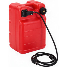 14 Gallon HDPE Marine Fuel Tank Portable 10ft Hose Built in Filter Vent Outboard picture