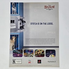 Stitch Experiment 626 PlayStation 2 PS2 On the Loose Print Ad/Poster Promo Art picture