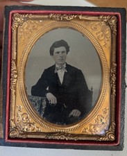 Antique Well Dressed Young Men Wear Pinky Ring Rosy Cheeks Plate Ambrotype picture