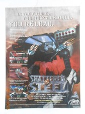 Shattered Steel ORIGINAL 1996 Video Game VINTAGE PRINT AD Anarchy Deathmatches picture