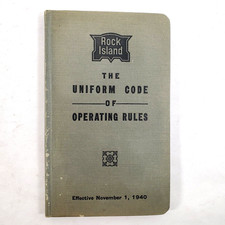 Vintage Rock Island Missouri Pacific Uniform Code of Operating Rules 1940 picture