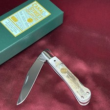 Canal Street 1136499 Pocket Knife White Tail Lockback Ex-Schrade Cutlery USA EXC picture