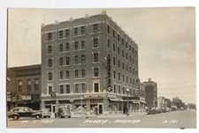Hotel Dale Holdrege NE c1940s Real Photo Postcard RPPC Fred Pelz Hardware Cigars picture