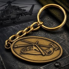 RAH-66 Comanche Helicopter Metal Keychain Military Aviation Collectible picture
