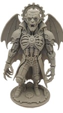 Steampunk Dracula Fan Art 3D Printed Sculpture – Mechanical Gothic Vampire picture