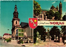 Greetings from Worms, Germany Multi-View Postcard Unposted picture