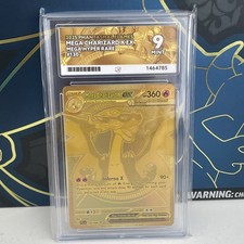 Gold Mega Charizard X EX 130/094 ACE 9 Hyper Rare Phantasmal Flames Pokemon TCG picture