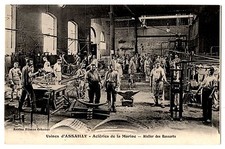 Old postcard 42 - Saint Chamond (Loire) Usines d'ASSAILLY. Marine Steelworks. Atelier picture