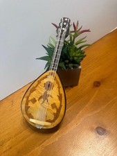 Vintage Miniature Mandolin Shaped Music Box “Strangers In The Night” Need Repair picture