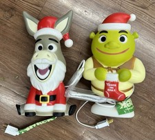 Shrek & Donkey 12” Christmas Blow Mood Lamp Set Genmy Dreamworks 2026 NEW picture