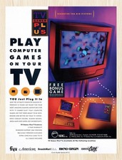 1994 Television Gamer Play Computer Games On TV Original Advertisement v1 picture