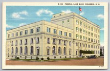 Vintage Postcard SC Columbia Federal Land Bank Street View -3627 picture