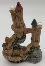 Spoontiques Mystical Resin Color Castle W/2 Crystal Balls On Towers. P4-8 picture