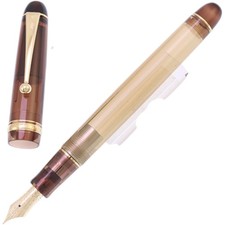 Pilot Custom 74 Shareholder Benefit 14k Fountain Pen Clear Brown F Nib 2024 picture