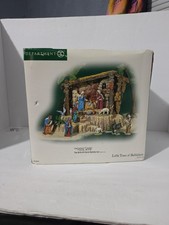 Vtg Dept 56 Little Town Of Bethlehem Nativity Set 11 Pieces  picture