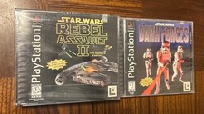 Star Wars Rebel Assault 2 + Dark Forces NIB NEW SEALED 1995 PS1 PLAYSTATION 1 picture