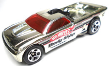 2006 HOT WHEELS BIG RIG GARAGE BEDLAM BODY SHOP CHROME DIECAST 2 7/8