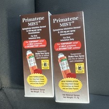 (2 pack) Primatene MIST Epinephrine Oral Inhalation Aerosol Fee Ship US picture