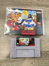 Out to Lunch (Super Nintendo SNES) Game With Replacement Case Tested Working picture
