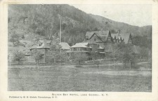 Silver Bay Hotel Lake George NY H. R. Hulett  Postcard 1930s picture