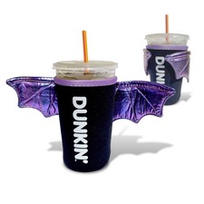 New 2026 Limited Edition Dunkin’ Donuts Bat Koozie – Halloween Collectible picture