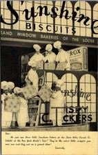1939 New York World's Fair Sunshine Biscuits Little Bakers Postcard picture