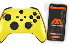 Chrome Gold Xbox One Series S|X SMART Custom Rapid Fire Modded Controller FPS picture