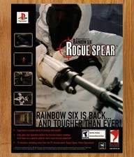 Tom Claney's Rainbox Six Rogue Spear - Game Print Ad / Poster Promo Art 2001 picture