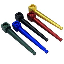 Square Shaped Mini Metal Long Rod Small Pipe Detachable Washable Metal Pipe picture