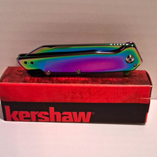 Kershaw Misdirect-RBW 1365RBW Assisted Frame Lock Plain Tanto SS Clip picture