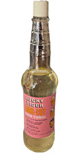 Nos Vintage LUCKY TIGER Hair Tonic Full Glass Bottle Barber Shop Salon picture
