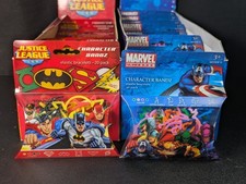 Vintage DC and Marvel Character Silly Bandz Unopened Pack Set 2 Packs picture